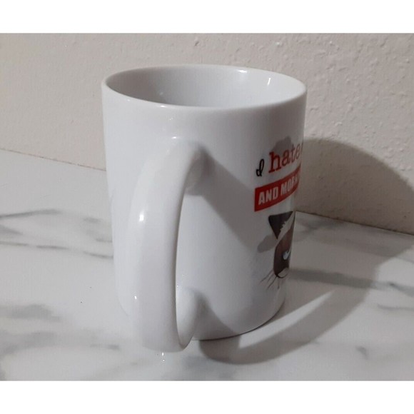 Ganz Grumpy Cat Coffee Tea Cup Mug I hate morning people and Mornings and People - Picture 5 of 9